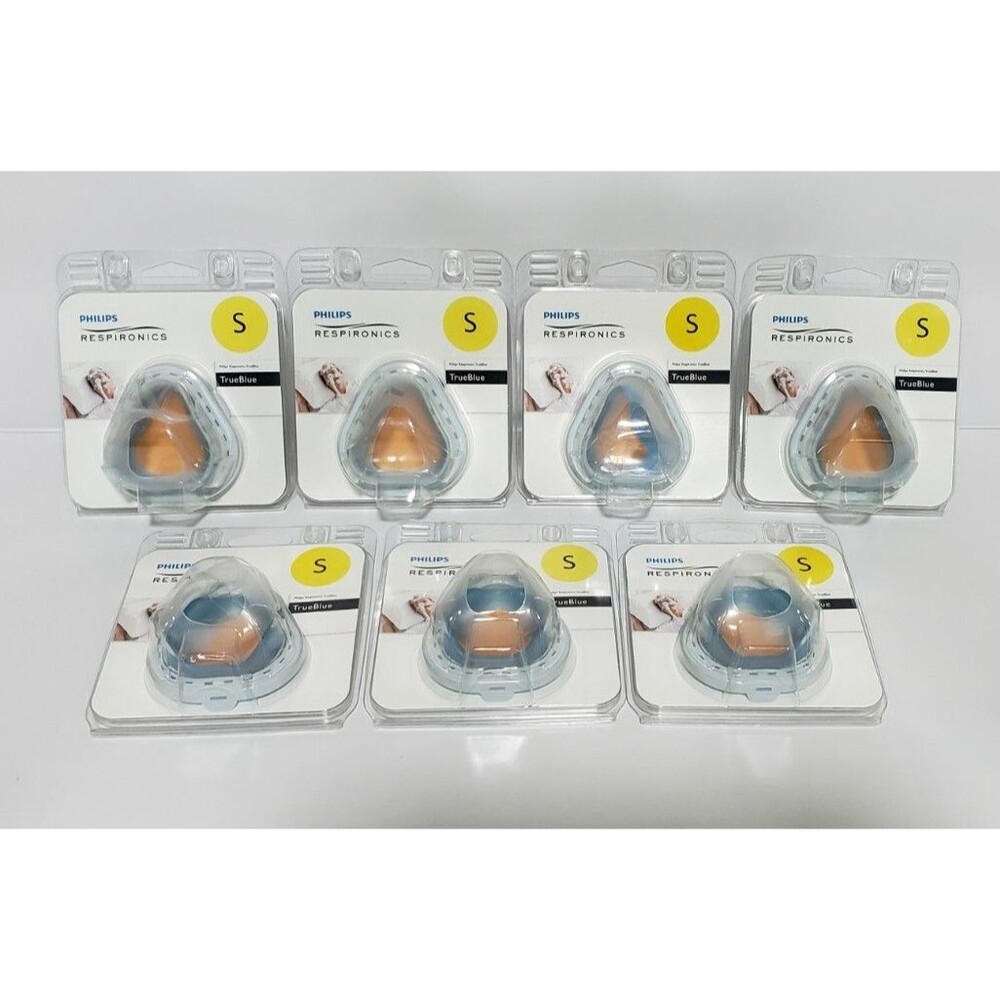 [Lot of 7] Respironics Size S Small TrueBlue Nasal Cushion & Flap HCPCS A7032